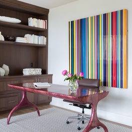 Portfolio: Modern Home Office with Colorful Accents