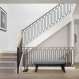 16th Avenue Residence, custom metal staircase