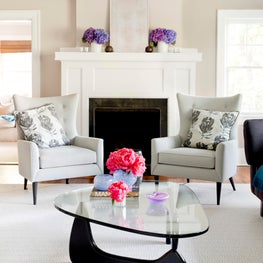 Our client’s beautiful living room was featured in a story on Houzz.com!! 