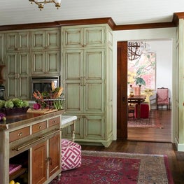 Kitchen with English Country Cabinetry