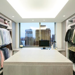 Upper West Side Duplex Closet with island