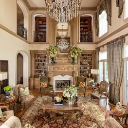 Living Room in French-inspired Chateau