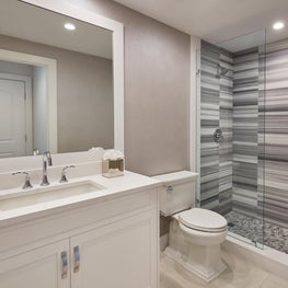 Palm Beach Oceanside Sophistication Guest Bathroom