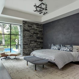 Portfolio: Mid-Century Modern Bedroom with Gray Tones