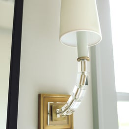 Custom Lighting Fixture in Powder Room