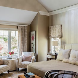 Metallic Master Bedroom in Hingham