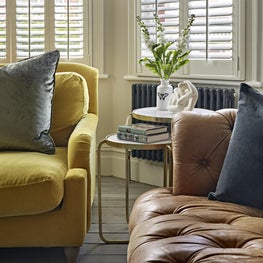 Living room, Muswell Hill, London, sofa detail