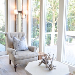 Neutral grays blur the lines between indoor and out