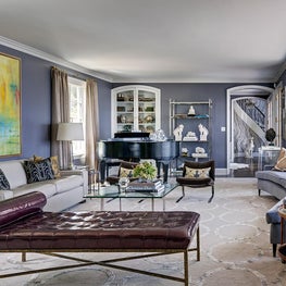 Darien Waterfront Living Room