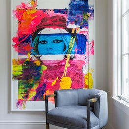 Portfolio: Bardot by Ken Tate in a sitting area in Pebble Beach, CA.