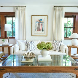 West Palm Beach Bungalow Living Room