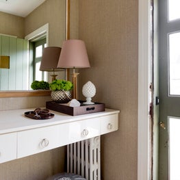 Warm Neutral Compact Entry Vestibule - Irvington, New York