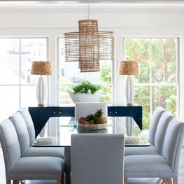 Dining area in a Avalon, NJ beach house