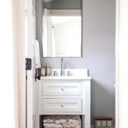 White Modern Guest Bath