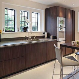 Contemporary kitchen in smoked oak 