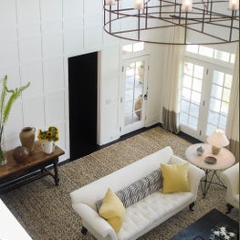 Traditional Hamptons with an Edge Complete Renovation & Addition by Brian O'Keefe Architect- Living Room