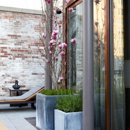 KIPS BAY 2011 A contemporary outdoor terrace designed for Kips Bay Decorator's Showhouse 2011. 