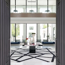 Portfolio: Contemporary entryway to the Friar Tuck home in Houston, TX.