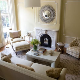 Garden Street Brownstone/Modern Living Room/Fireplace