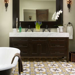 Bathroom with Encaustic Tile