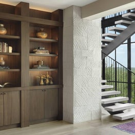 Sleek Modern Staircase and Den - Stratford Hills Residence, Austin, TX 