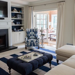 Blue Modern Living Area