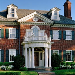 American Brick Georgian Entry Portico