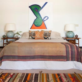 Ethnic textiles bedroom