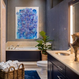 Master bath in penthouse apartment