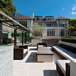 Highgate House Rear Facade and Pool