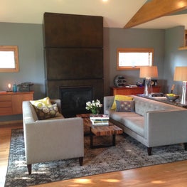Midwest Transitional with Metal Clad Fireplace