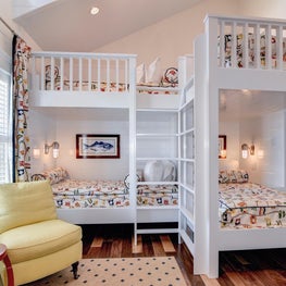 Beach house nautical bunk room