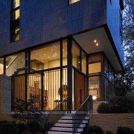 Lake Shore Single Family: Natural modernism for a home on the park