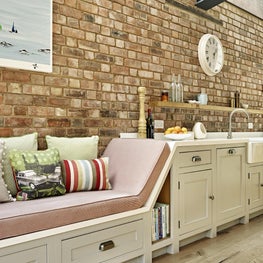 Kitchen, Muswell Hill, London, bespoke joinery and seating area