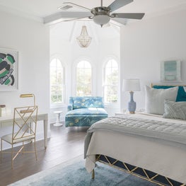 Little girls room with turret seating area 