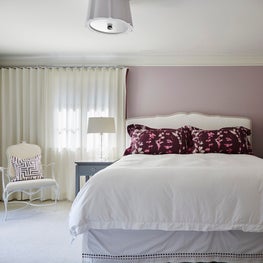 Purple is incorporated into the pillow shams