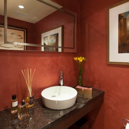 Red Powder Room