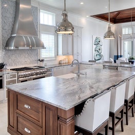 Open, modern coastal kitchen