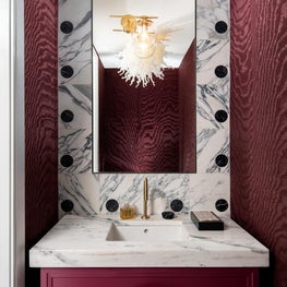 High Rise, High Style Powder Room