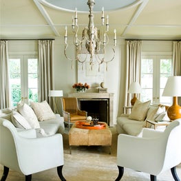 At Home living room with ceiling detail