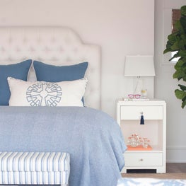 Master Bedroom with a serene blue color palette