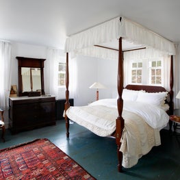 Portfolio: Connecticut Farmhouse, Four Poster Bed, Traditional with Blue Floors