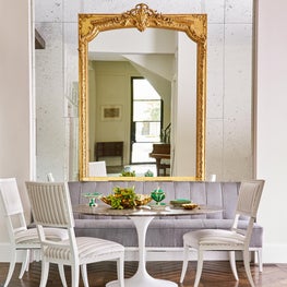 Breakfast Nook with Anique Mirror Feature