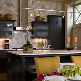 Buckhead Residence Kitchen with Marble and custom cabinets