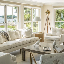 Living Room with a View at Waites Landing Waterfront, Falmouth