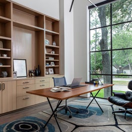 Portfolio: Blue and brown study with modern accents