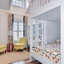 Beach house nautical bunk room