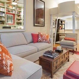 Sectional with sofa bed for versatile small space living