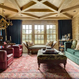 Library with layering of textures and color