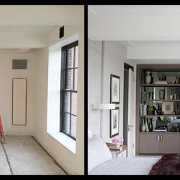 Master Bedroom Before and After - Downtown Triplex 